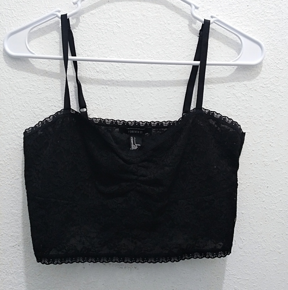 Black lace top